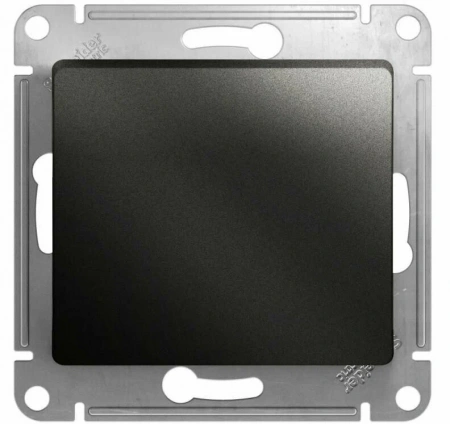 Кнопка нажимная 1-кл. СП Glossa 10А IP20 (сх. 1) 10AX механизм антрацит SE GSL000715