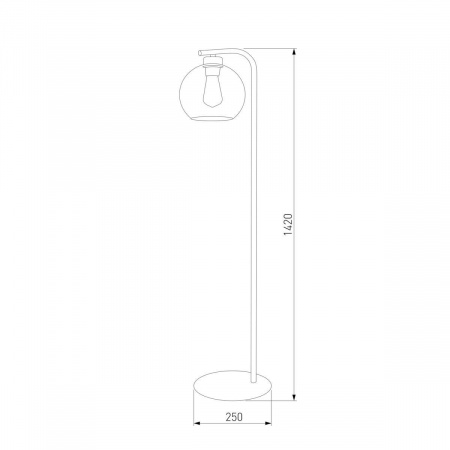Торшер TK Lighting 5051 Cubus Graphite