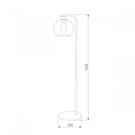 Торшер TK Lighting 5051 Cubus Graphite